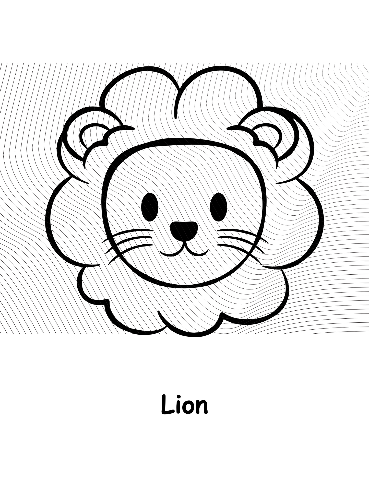 Kids Coloring Book – Fun Animals (20 Pages)